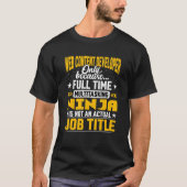 T-shirt Web Content Developer Titre du travail Web Content (Devant)