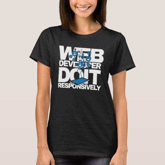 T-shirt Web Developer Do It Responsive Website Program (Devant)