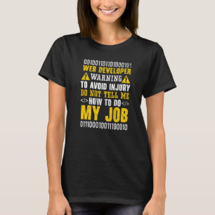 T-shirt Web developer IT Guy Computer Site Web Development