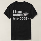 T-shirt Web Developer Site Web Programmer Coder Coffee Lov (Design devant)
