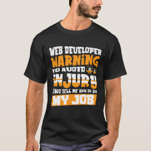 T-shirt Web Developer Site Web Programmeur informatique