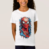 T-Shirt Web Hero Burst – Style Bande Dessinée (Devant)
