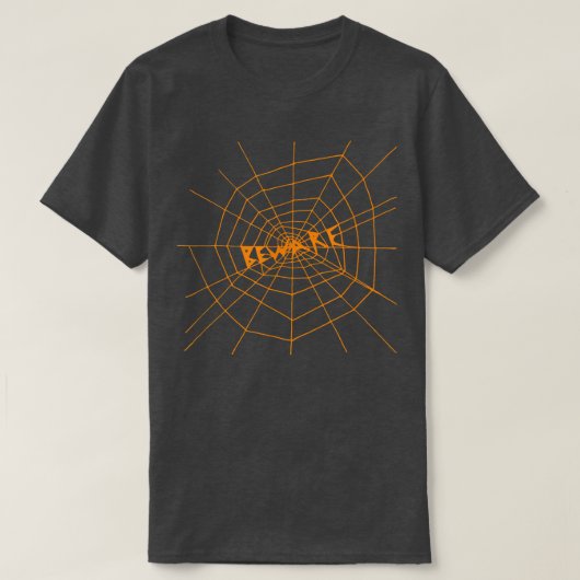 T-shirt Web Spider - Dessin à la main - Halloween (Design devant)