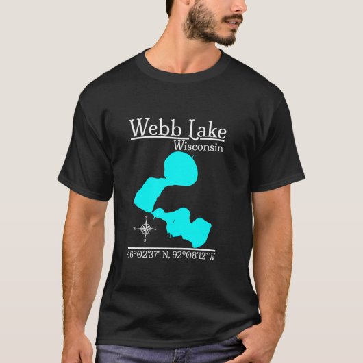T-shirt Webb Lake Wisconsin Long Sleeve T Shirt (Devant)