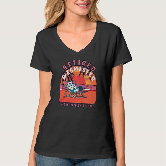 T-shirt Webmaster retraité Retraite Vintage (Devant)