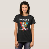T-shirt Wedding Officiant Dabbing Unicorn Wedding 1 (Devant entier)