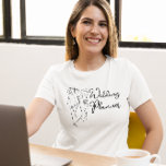 T-shirt Wedding planner Pour Location<br><div class="desc">Libellé wedding planner avec mariée et mariée mariage silhouette de jour de mariage</div>