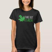 T-shirt Wee Bit Highrish C leaf Weeds Leprechaun Casquette (Devant)
