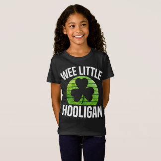 T-Shirt Wee Little Hooligan Boy Kids Jour de la Saint Patr