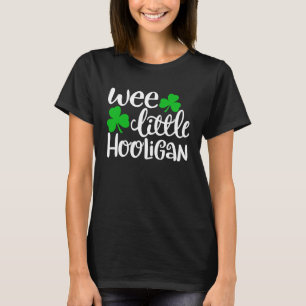 T-shirt Wee Little Hooligan Funny St Patrick's Day Shamro