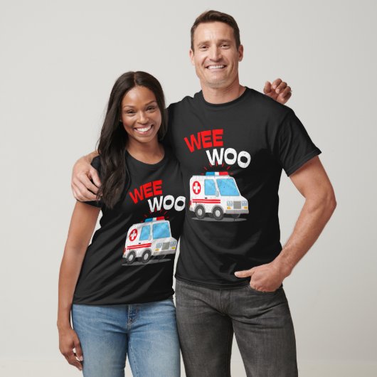 T-shirt Wee Woo Ambulance AMR. EMS EMT Paramètre d'urgence (Unisexe)