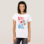 T-shirt Wee Woo Ambulance Funny Cadeau Paramedic (Devant entier)