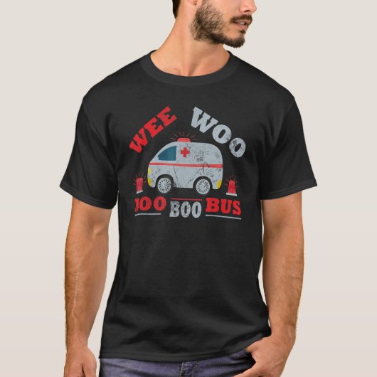 T-shirt Wee Woo Amr Emt Amr Paramedfit For Men Women (Devant)