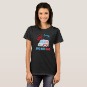 T-shirt Wee Woo Boo Boo Bus Ambulance Ems Emt Paramedic (Devant entier)