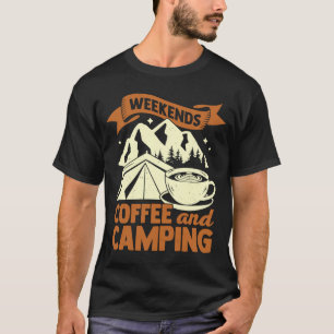 T-shirt Week-End Café Et Camping