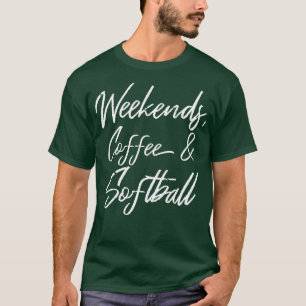 T-shirt Week-End Café Et Softball III