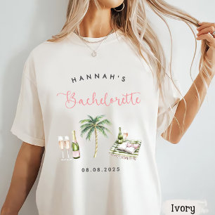 T-shirt Week-end de célibataire au pays du vin rose