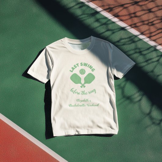 T-shirt Week-end de célibataire de pickleball