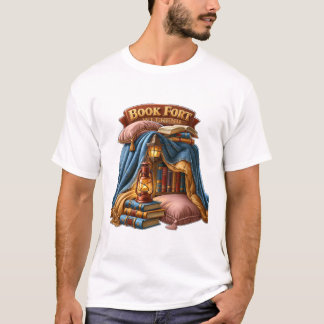 T-shirt Week-end de Fort de Livre Ambiance de Lecture Cosy