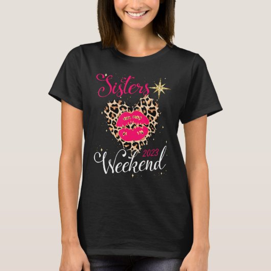T-shirt Week-End Des Soeurs 2023 Les Filles Vacances Voyag (Devant)