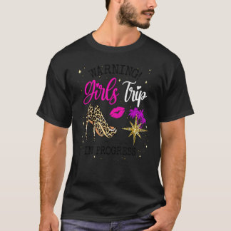 T-shirt Week-end entre filles, Alerte groupe de vacances V