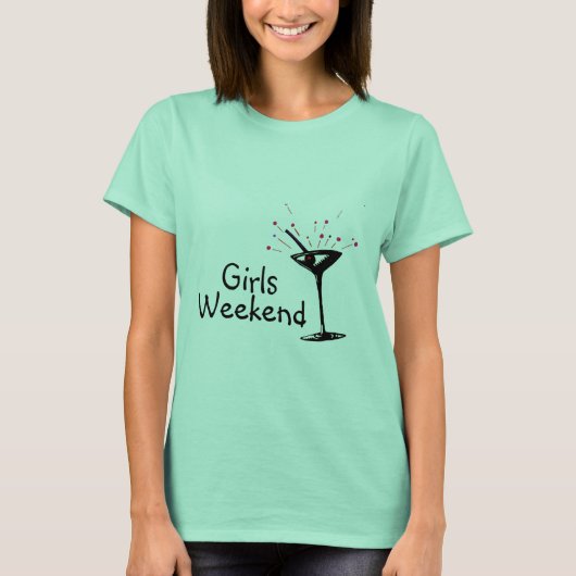 T-shirt Week-end filles (Martini 1) (Devant)