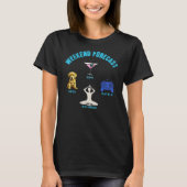 T-shirt Week-end Prévision Chiot, Sips, Jeu, Yoga (Devant)