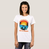 T-shirt Week-end Prévision Plage Vibes océaniques (Devant entier)