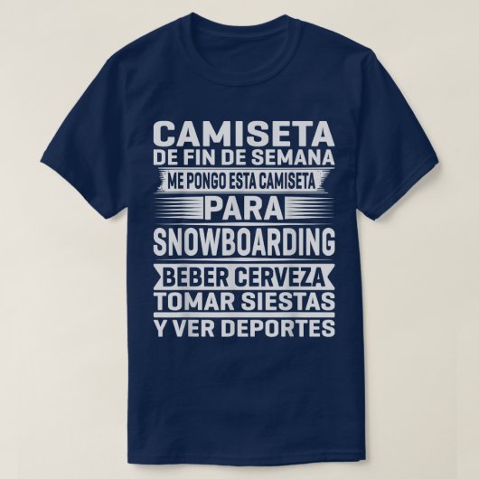 T-shirt Week-end Snowboard (Design devant)