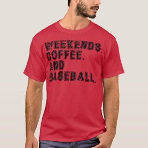 T-shirt Week-ends Café et Baseball 5