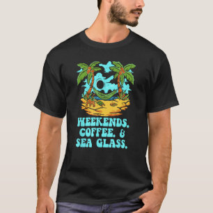 T-shirt Week-ends Café & Vacances Plage Vacances Plage Vac