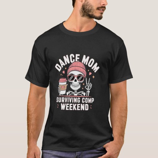 T-shirt Week-ends de maman de danse Café et comps de danse (Devant)