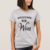 T-shirt Week-ends et vin (Devant)