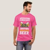 T-shirt Weekend Forecast Camping With A Chance Of Beer boy (Devant entier)