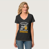 T-shirt Weekend Forecast with a Chance of Drinking Badmint (Devant entier)