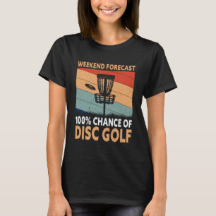 T-shirt Weekend Forecend Disque Golf Lecteur Golfing Golfi