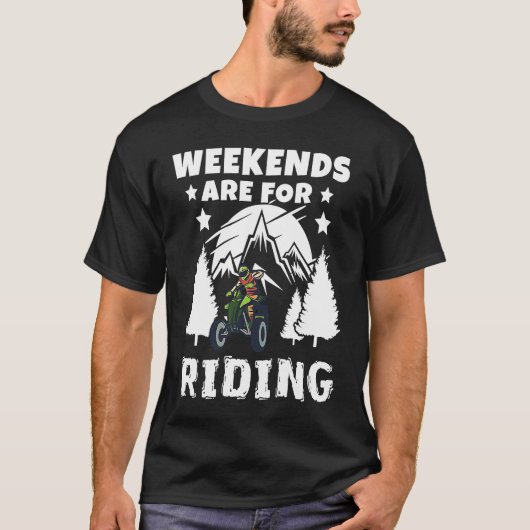 T-shirt Weekends Are Riding 4 Wheeling ATV Side by Sides (Devant)