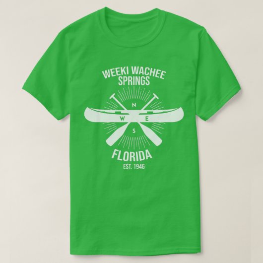 T-shirt Weeki Wachee Springs State Park Floride Canoeing S (Design devant)