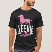 T-shirt Weenie Mama - Dachshund Lover (Devant)