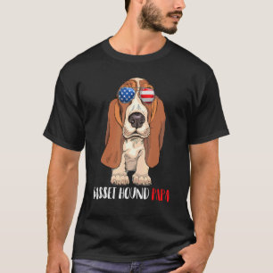 T-shirt Weenie Papa Basset Hound Papa Chien Basset Hound