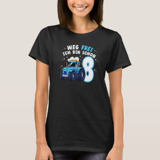 T-shirt Weg Frei Ich Bin Schon 8 Trecker Traktor Landwirts