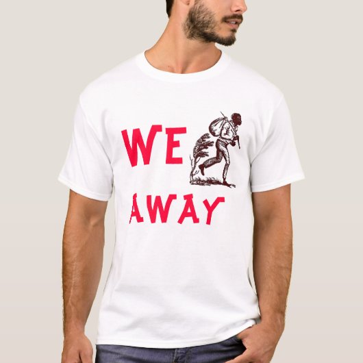 T-shirt weglopen (Voorkant)