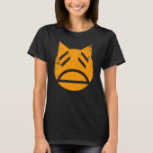 T-shirt Weight Grunge Cat Emoji (Devant)