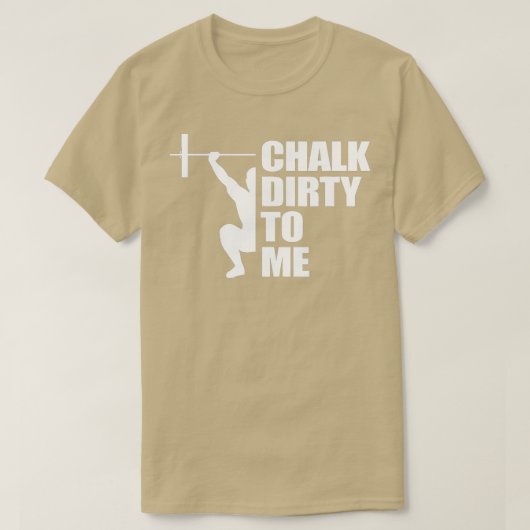 T-shirt Weightlifing Barbell Funny Workout Gym Weightlift (Design devant)