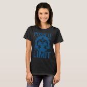 T-shirt Weightlifting Workout Spartan Push It To The Limit (Devant entier)