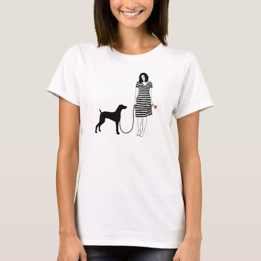T-shirt Weimaraner (Devant)