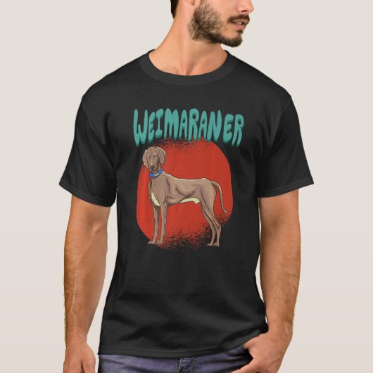 T-shirt Weimaraner - Dog Identification - Dogs Lover - Dog (Devant)