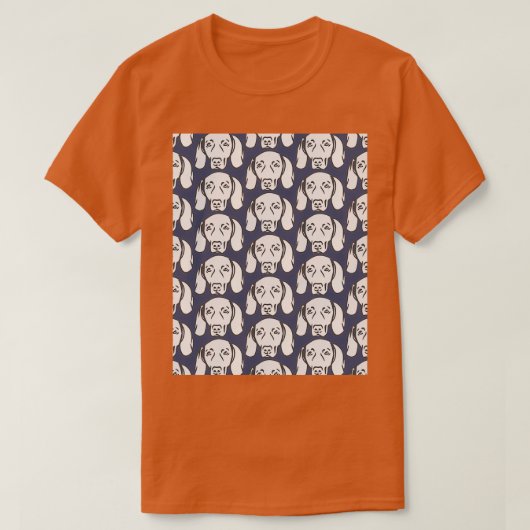 T-shirt Weimaraner face doux Weimaraner chiot en gris et (Design devant)