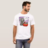 T-shirt Weimaraner Halloween Candy (Devant entier)
