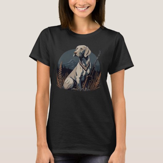 T-shirt Weimaraner Hunter sur Weimaraner Game Hunter 1 (Devant)